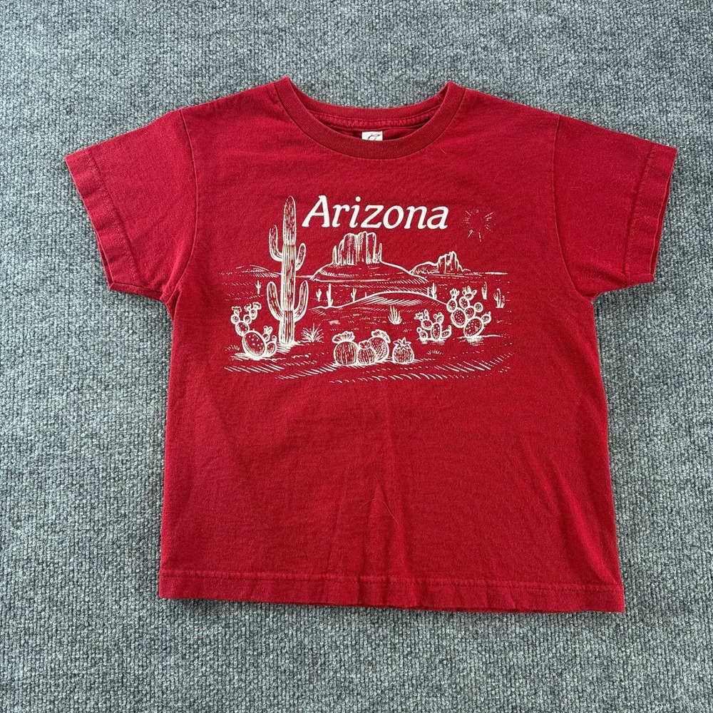 Gaziani by Alstyle Kids Arizona Desert Cactus T-Shirt Red Small S/P Casual Cute